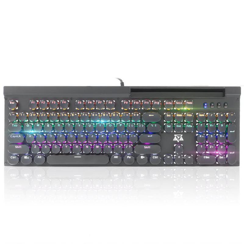 Teclado Gamer Cronos Usb Led Mecânico Switch Blue Tátil Audível